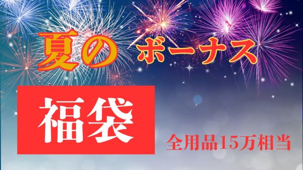画像1: 夏のボーナス福袋！全商品セット総額15万オーバーが５万円に！ (1)